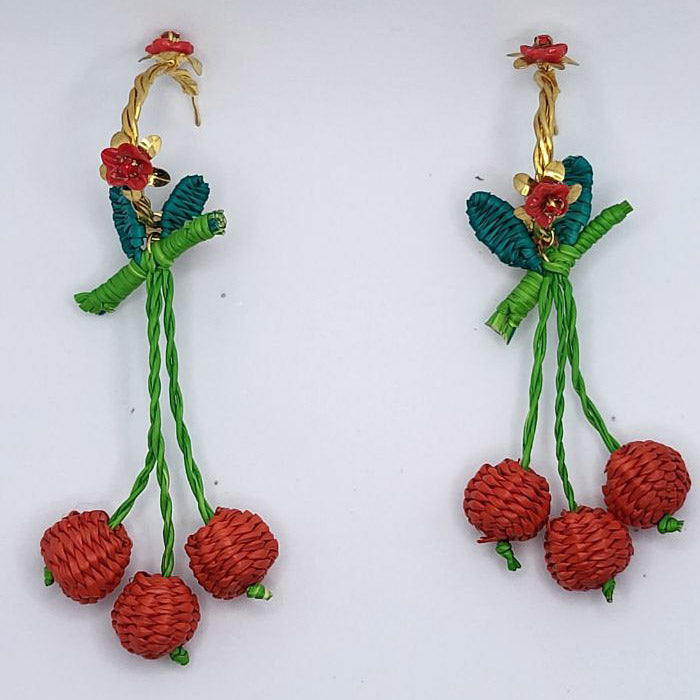 Cherry Fiber Pendants