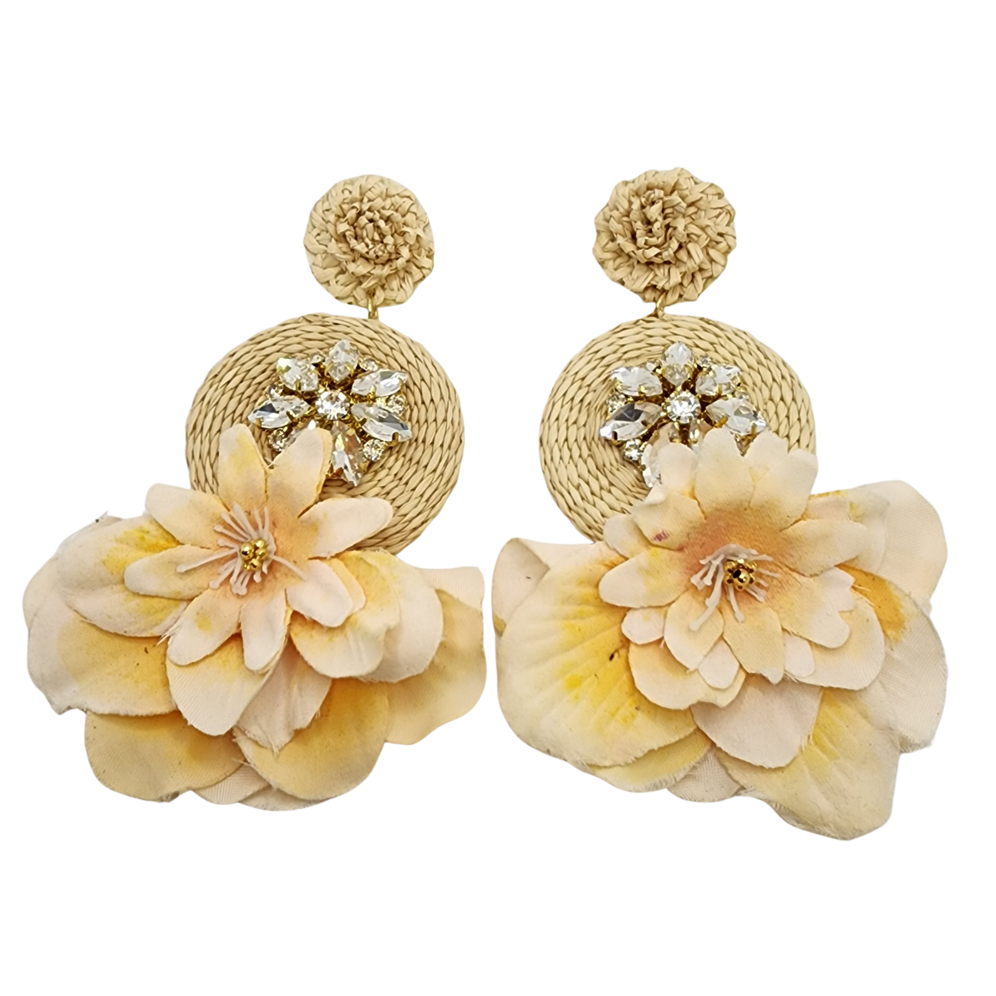 Floral Round Earrings