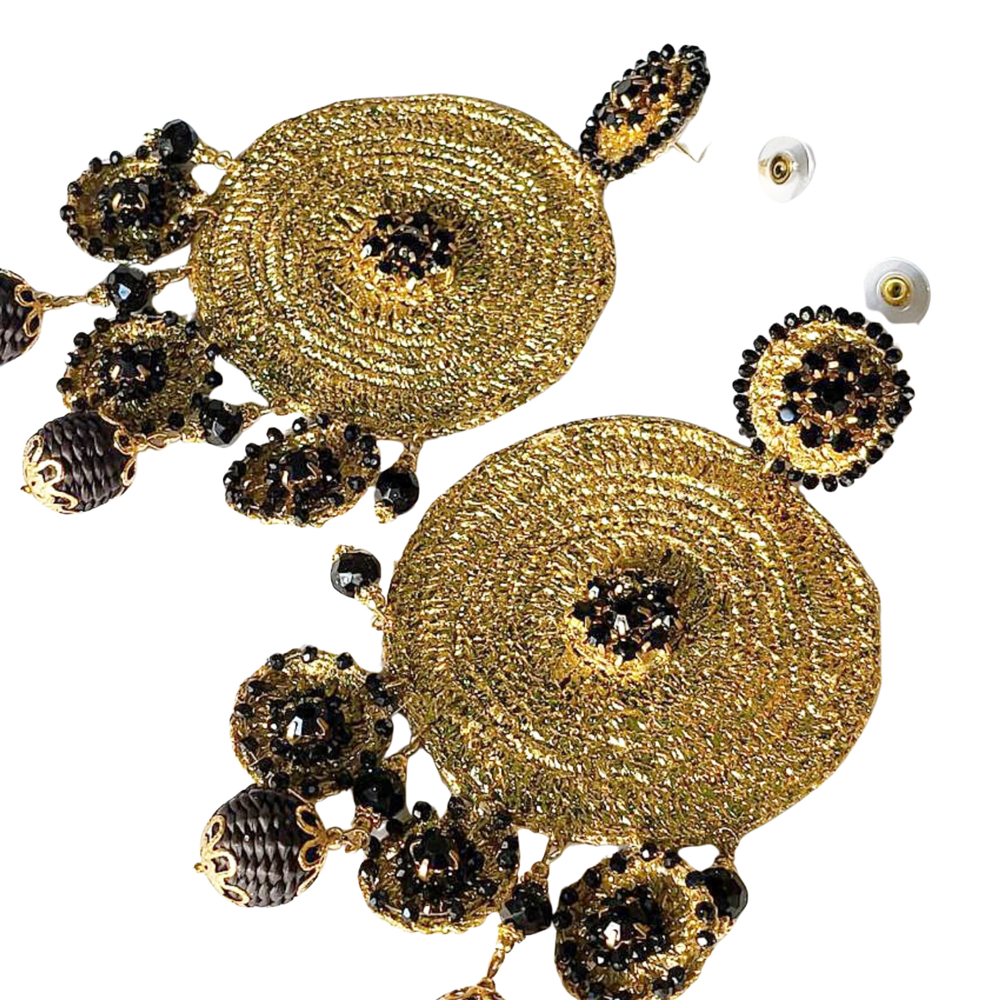 Gold Big Circle Earrings