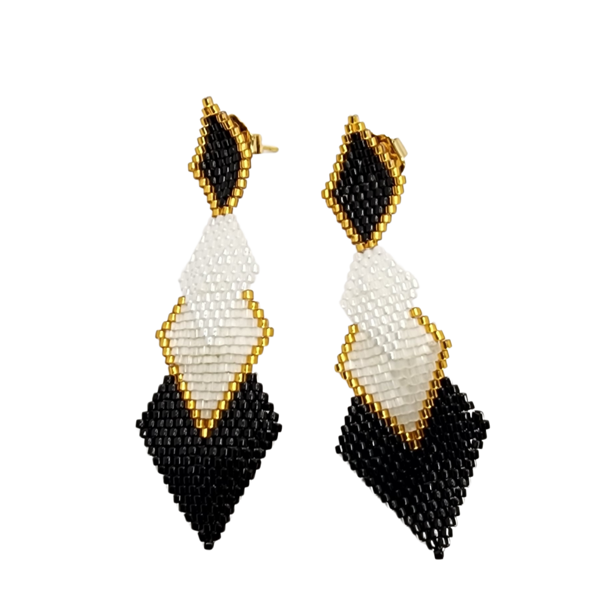 Miyuki Rombo Fall Earrings