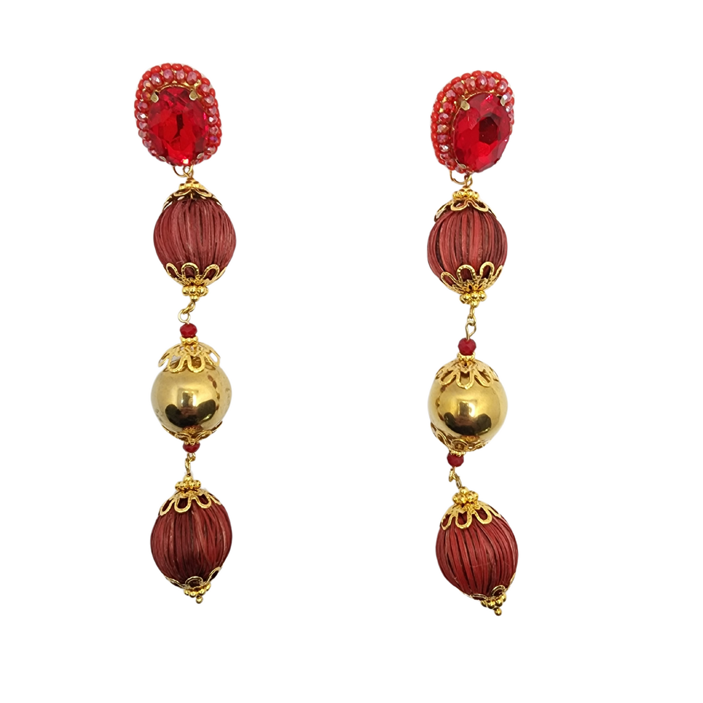 Earth Seeds Long Earrings