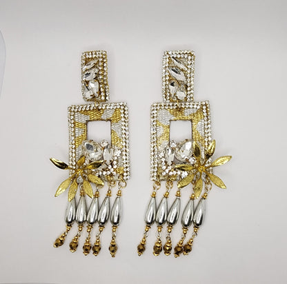 Gold & Silver Totumo Earring with jewelry