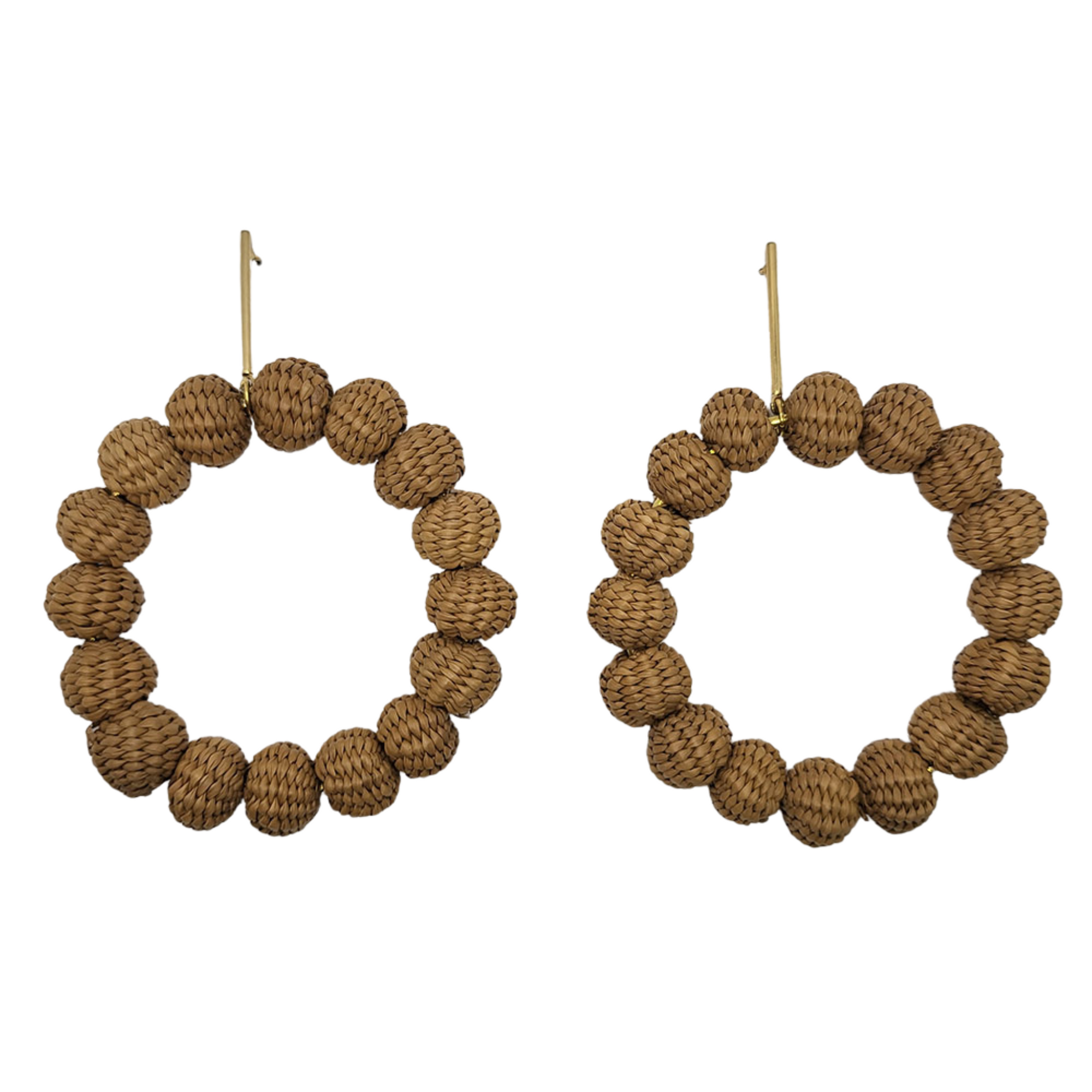 Brown Earth Seeds Earrings