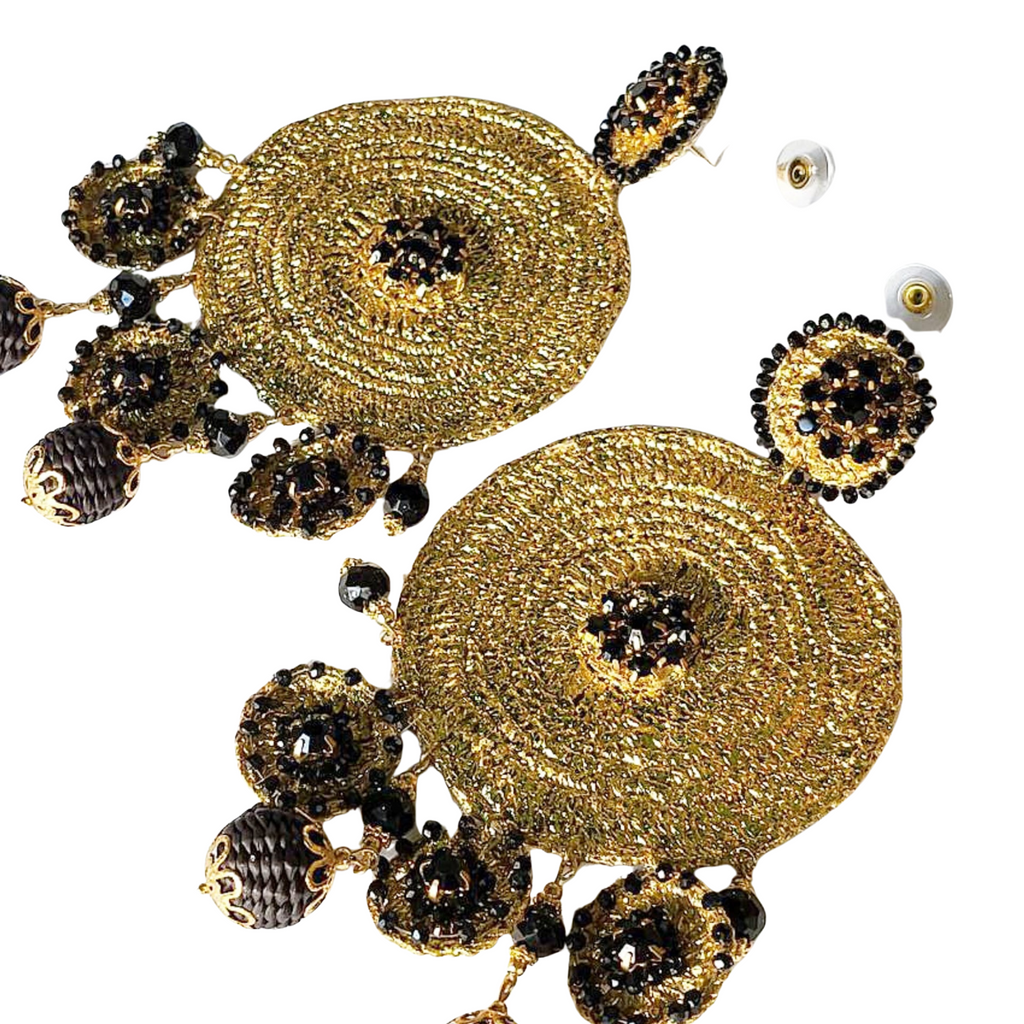 Gold Big Circle Earrings