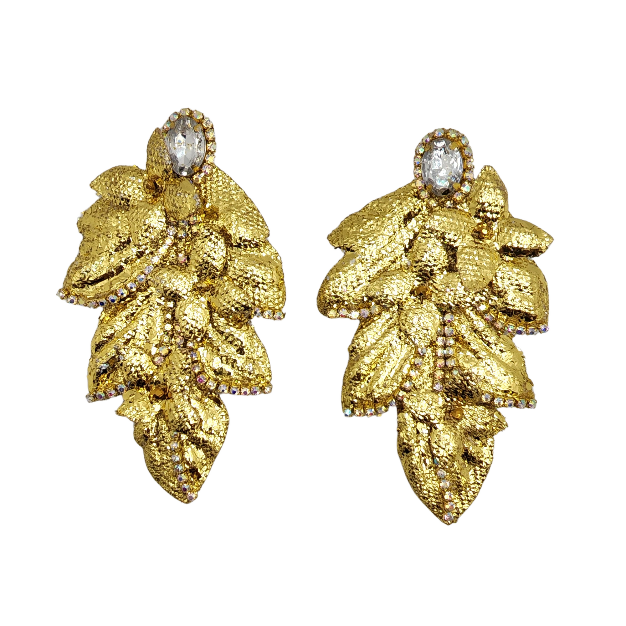 Gold Luxe Leaf Earrings
