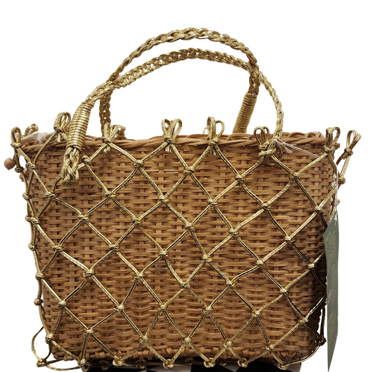 Gold Macrame Bag