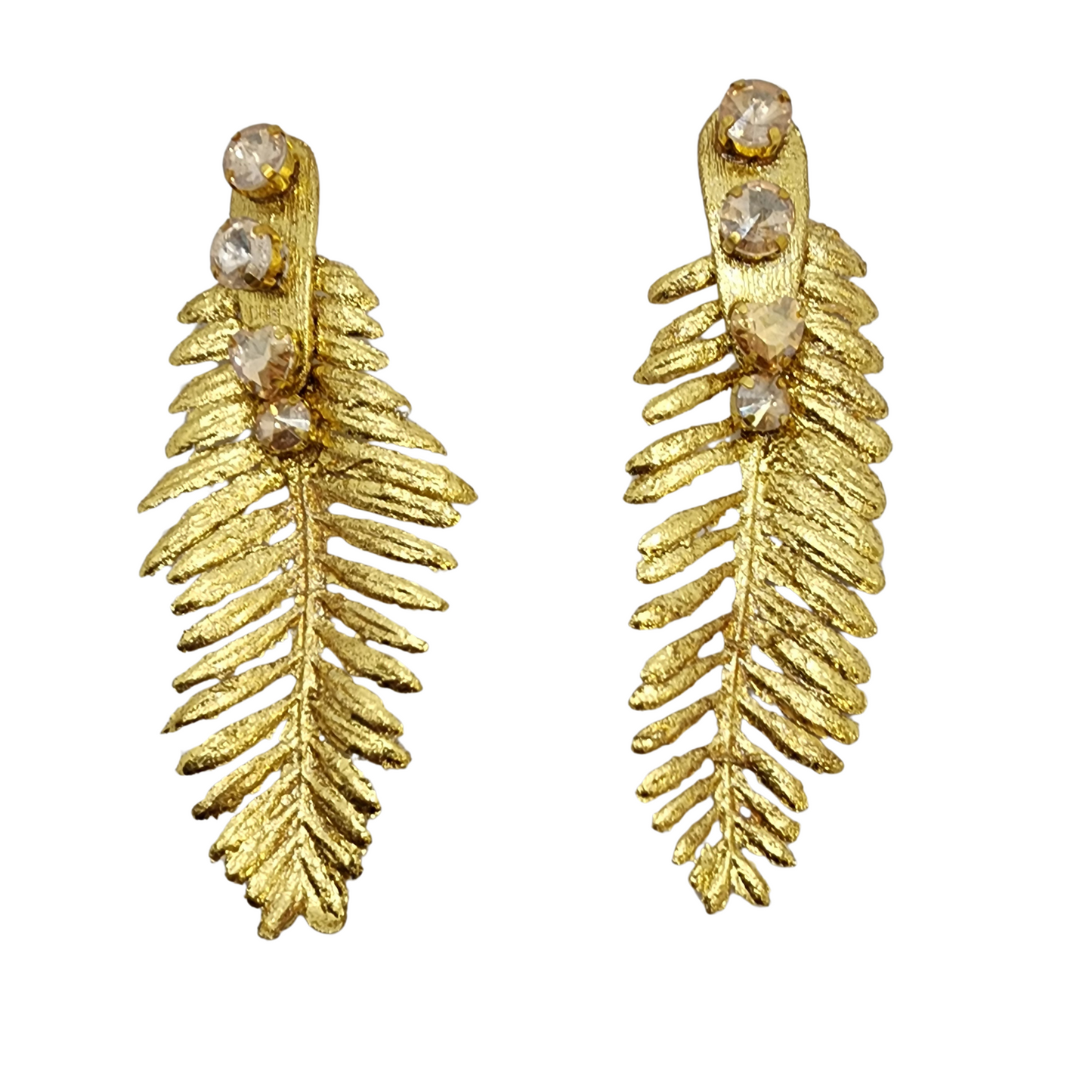 Golden Fern Earrings