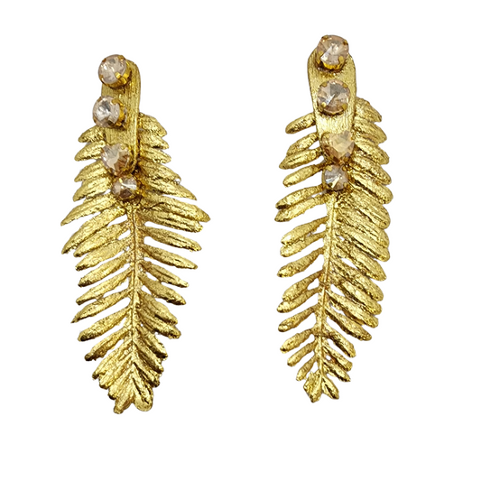 Golden Fern Earrings