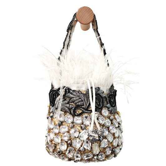 Minauidere White & Black Bag