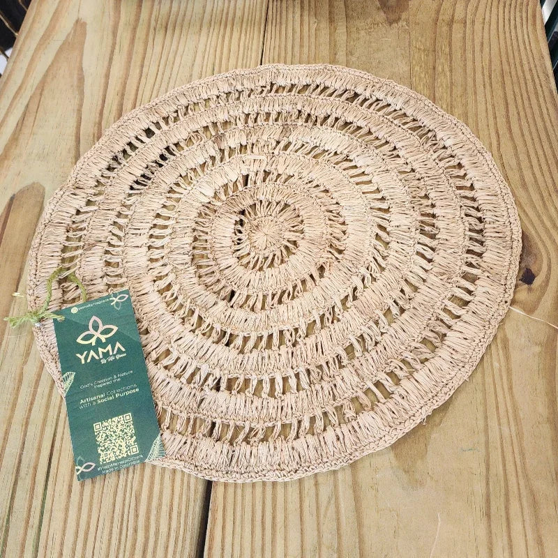 artisanal touch to your dining experience with the Raffia Placemat