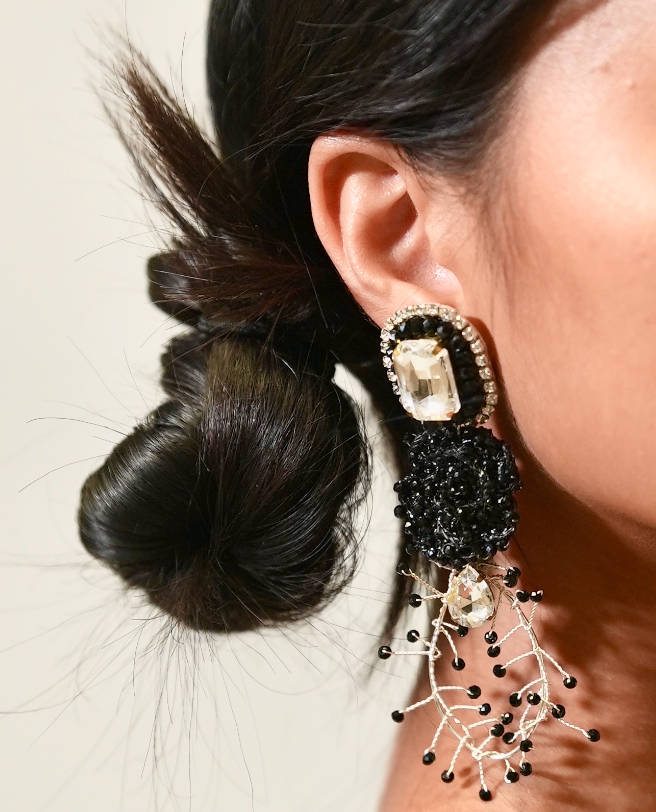 Color Flower Dangling Tassels