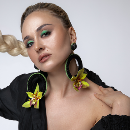 Tropical Orchid Earrings 3