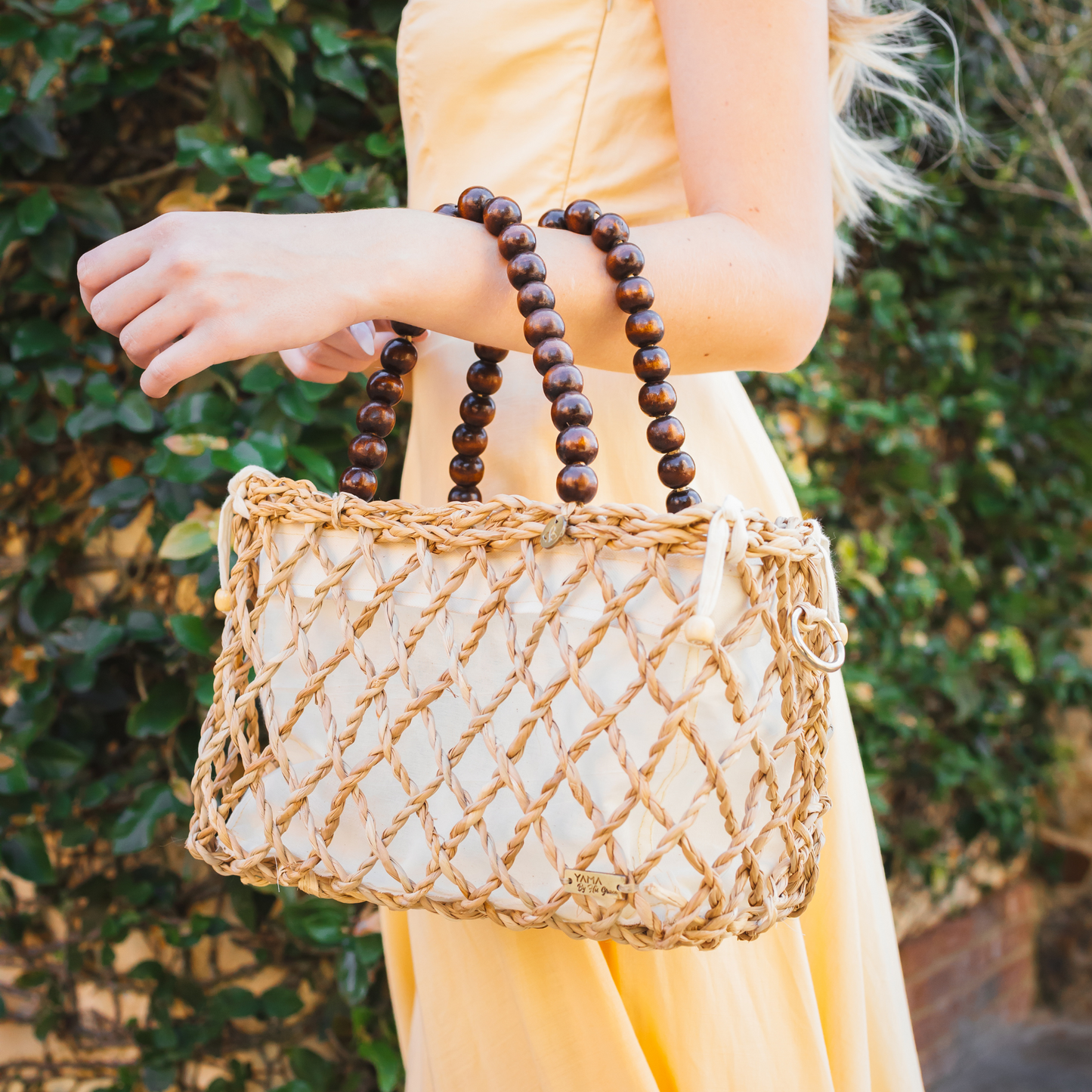 Natural Woven Tote Bag