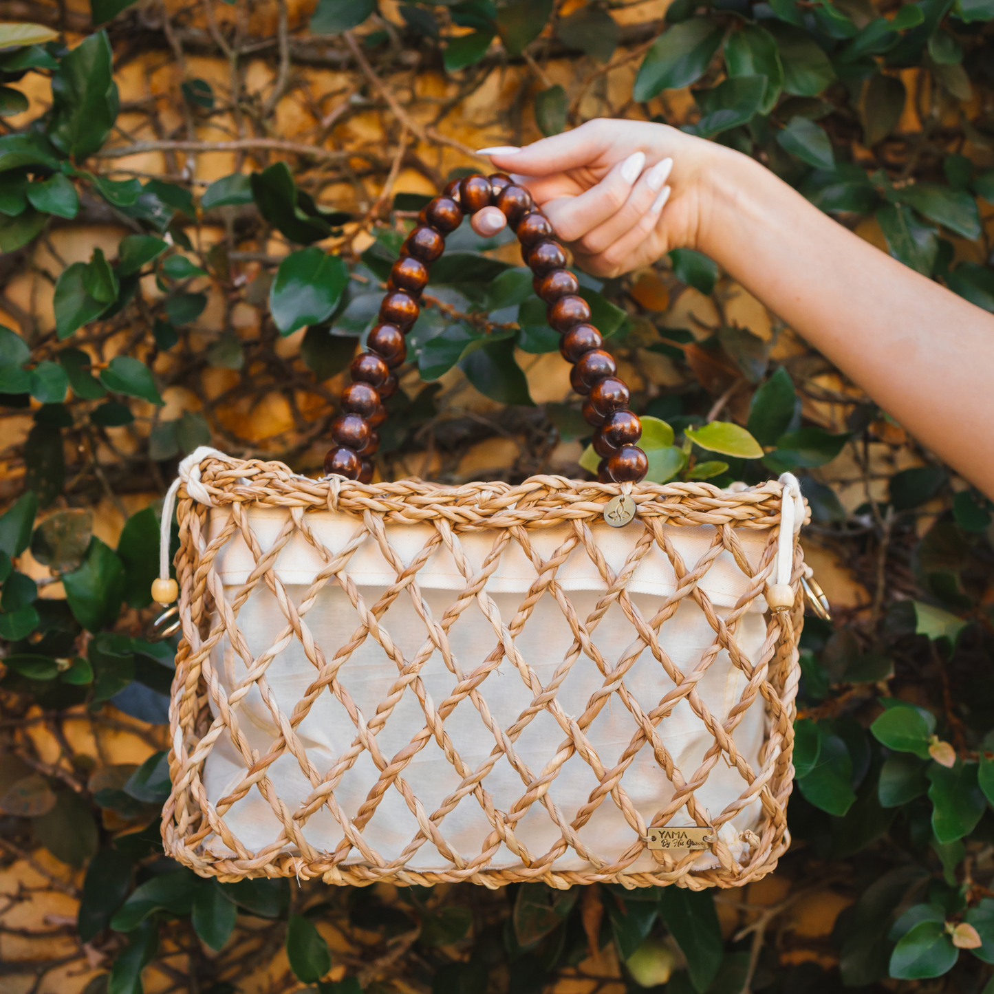 Natural Woven Tote Bag