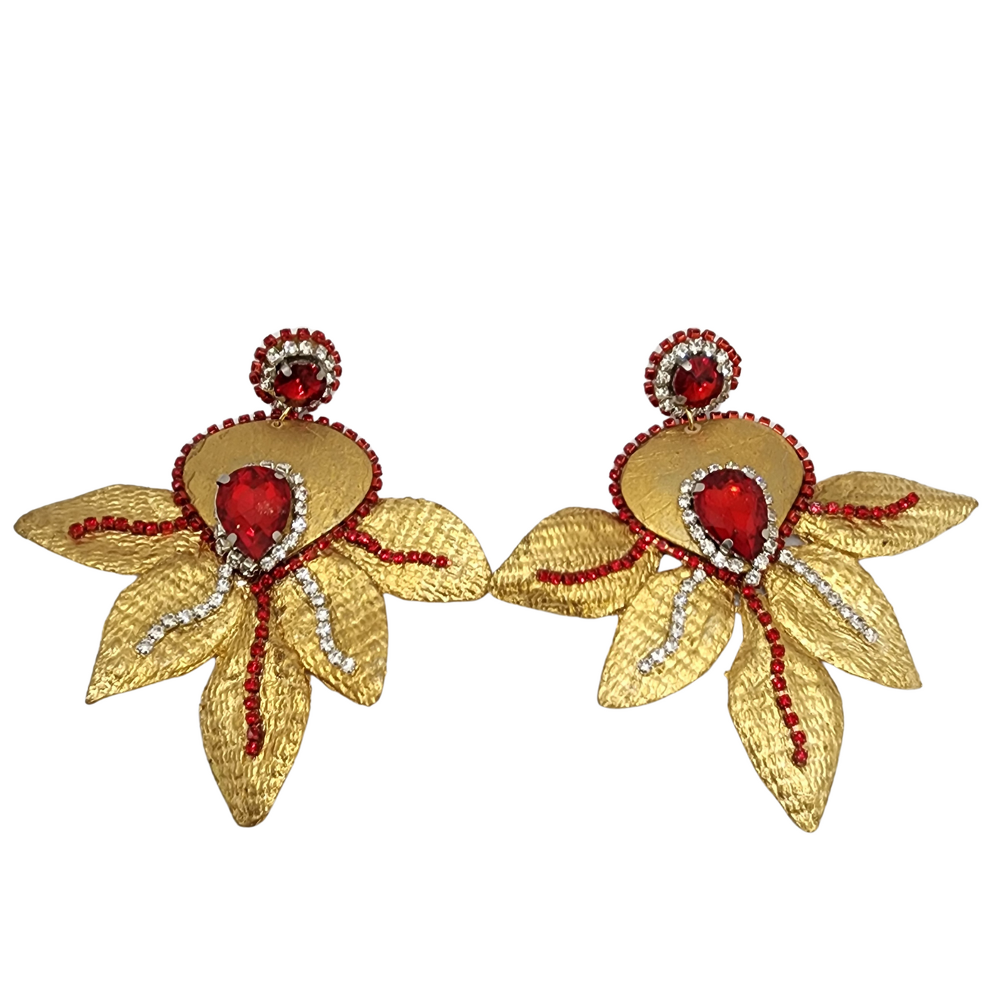 Fiery Orchid Earrings