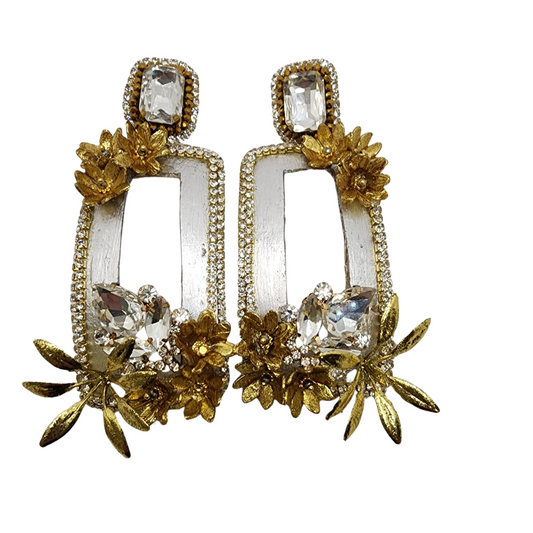Gold & Silver Totumo Earring