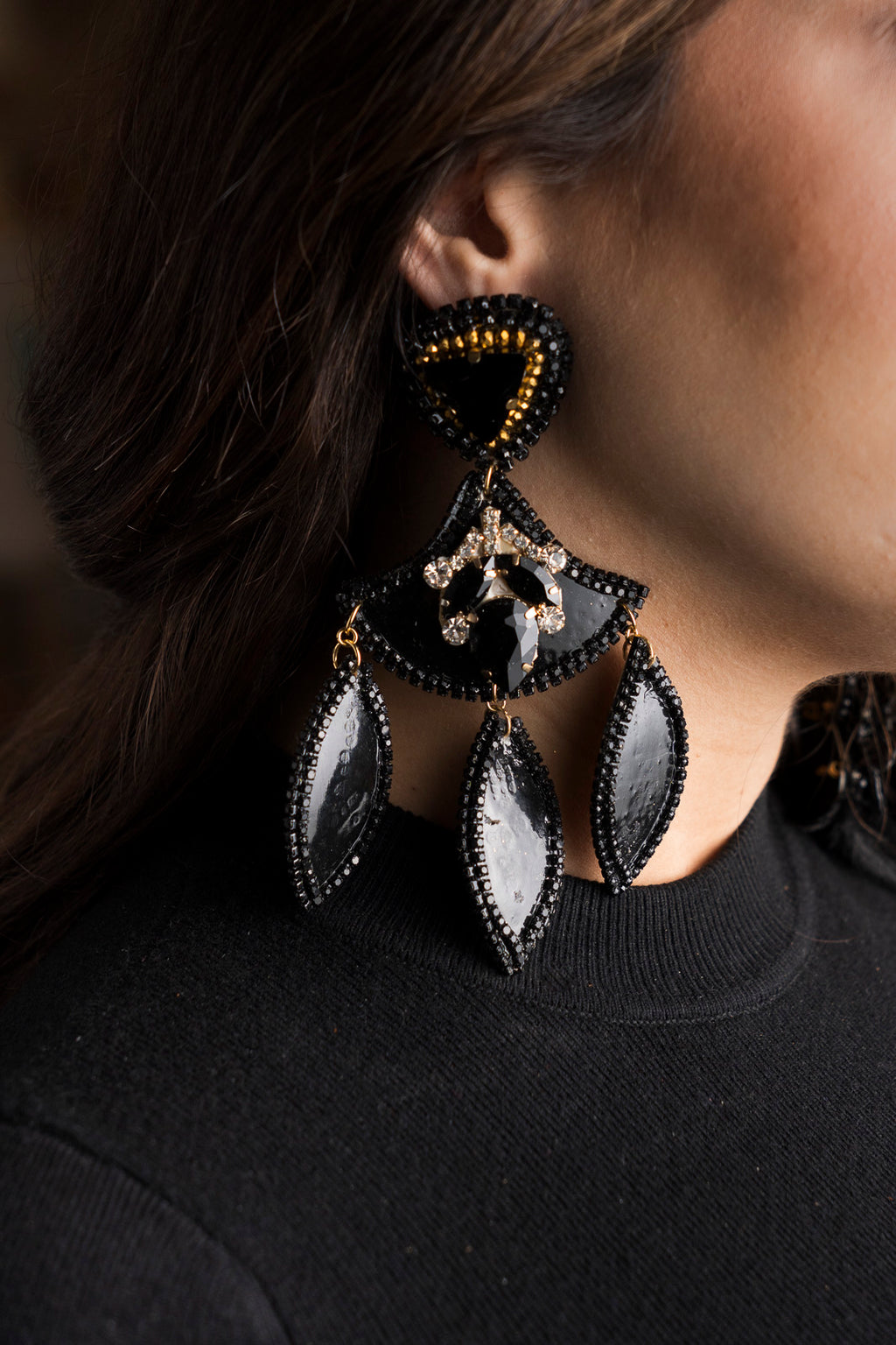 Black Totumo Earrings