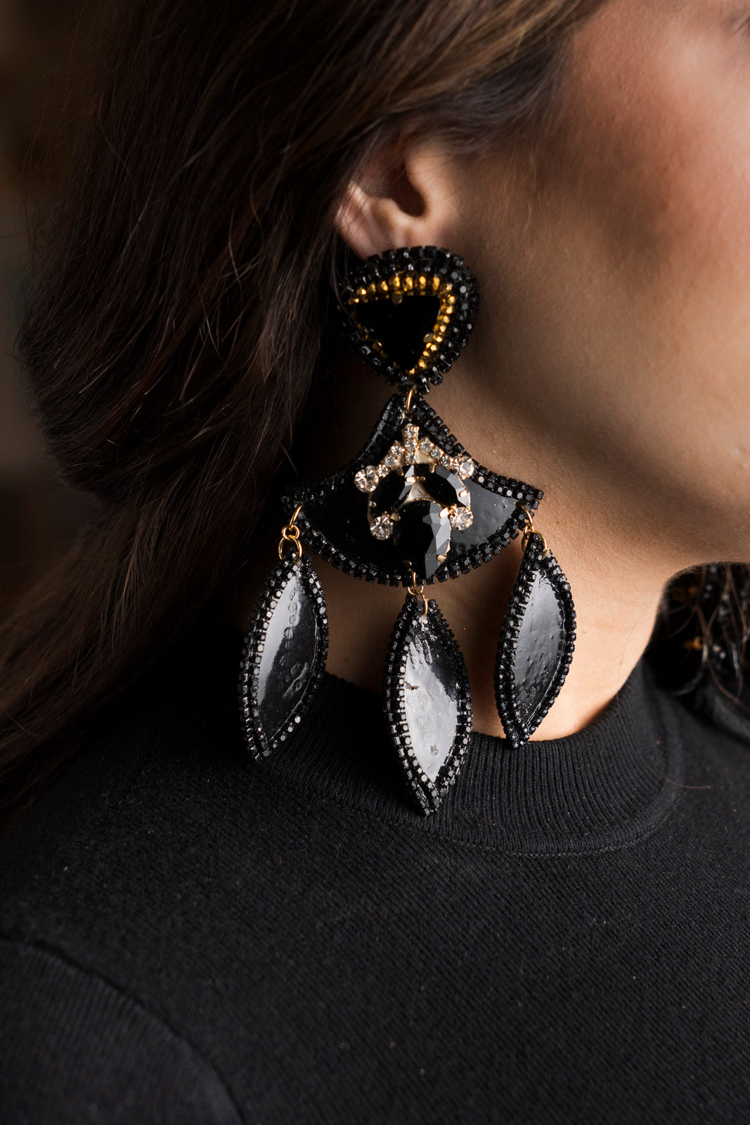Black Totumo Earrings