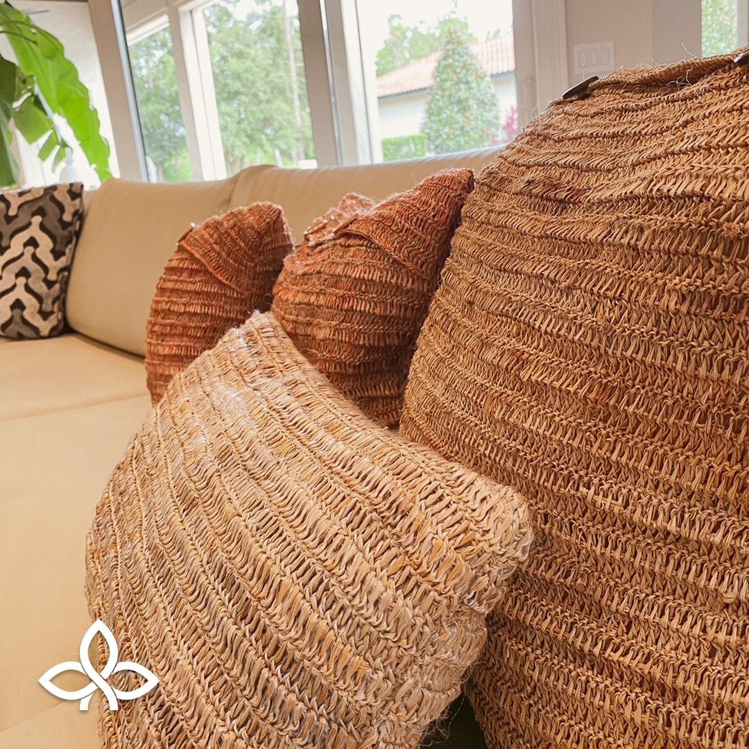 Artisanal Hand-embroidered Cushion