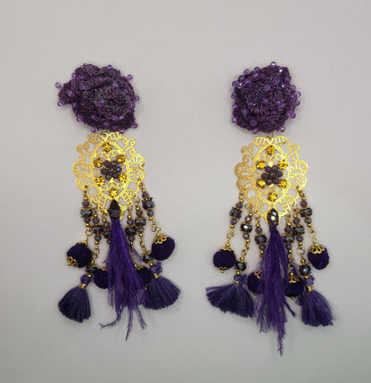 Flower Dangling Tassels