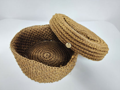 Artisanal Bread Basket with Cover